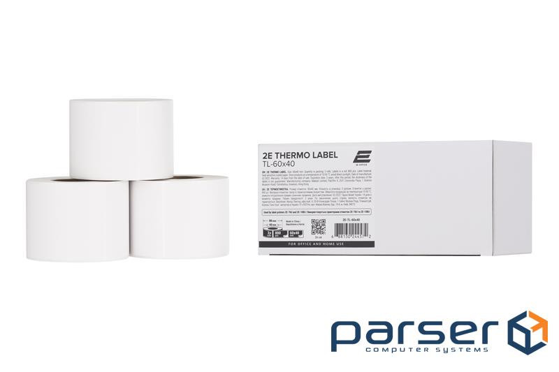 Термоэтикетка 2E TL-60x40 3 рул (2E-TL-60X40)