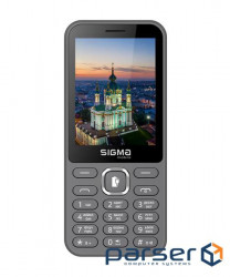 Мобільний телефон Sigma mobile X-style 31 Power Type-C Dual Sim Grey, (X-style 31 Power Type-C Grey)