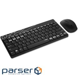 Комплект клавіатура + миша RAPOO 8000M Black