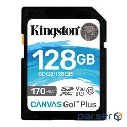 Memory card Kingston 128GB SDXC class 10 UHS-I U3 Canvas Go Plus (SDG3/128GB)