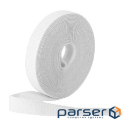 Стяжки на липучці ширина 20мм, рулон 45м, білі, ціна за рулон (ZD-005 20мм білі) )