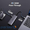 Док-станція USB3.1 Type-C --> HDMI 4K30Hz/USB 3.0x2/Type-C/SD/TF/ PD 100W CM498 7 in 1 Ugree (15531)