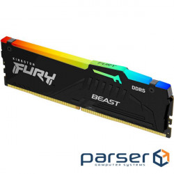 Модуль пам'яті KINGSTON FURY Beast RGB DDR5 6000MHz 32GB (KF560C40BBA-32)
