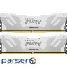 Модуль пам'яті KINGSTON FURY Renegade White/Silver DDR5 8000MHz 48GB Kit 2x24GB (KF580C38RWK2-48)