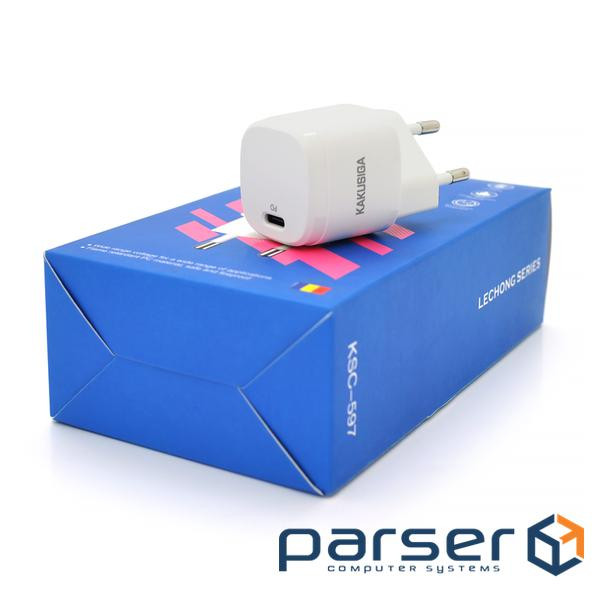 СЗУ AC100-240V iKAKU KSC-597 LECHONG PD20W, Box (KSC-597-LECHONG)