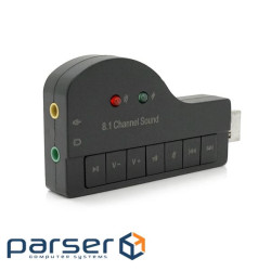 Зовнішня звукова карта VOLTRONIC USB-Sound Card (8.1) 3D Sound (YT-C-8.1/7) (YT-C-8.1 / 7)