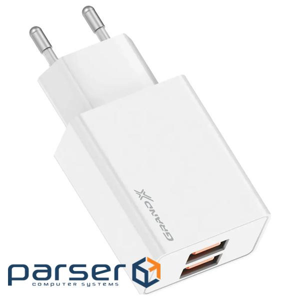 Зарядний пристрій Grand-X CH-15W 2xUSB 10.5W Black