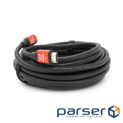 Кабель Merlion HDMI-HDMI V-Link High Speed 10.0m, v2,0, OD-8.2mm, к (YT-HDMI(M) / (M)HSV2.0-10m Red)