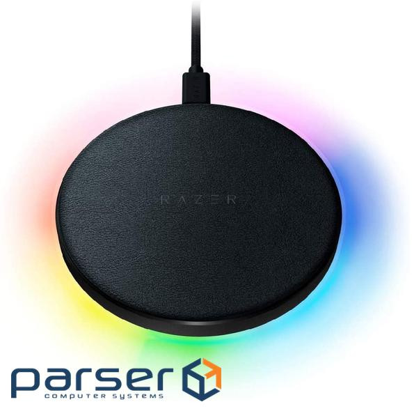 Зарядний пристрій для RAZER Chroma Charging Pad 10W Fast WL Charger RGB Black (RC21-01600100-R371)