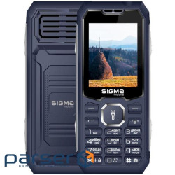 Мобільний телефон Sigma mobile X-style 341 Bro Blue (4827798368428), 2.4'' (320х240) TN / клавіатурні 