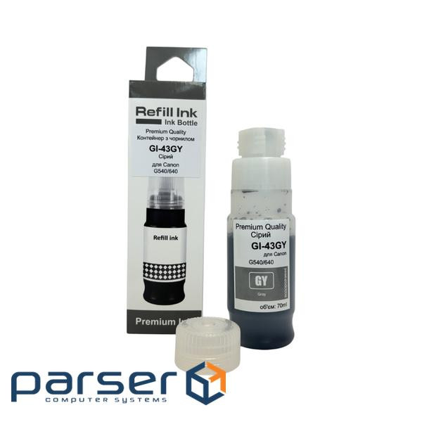 Чорнило Premium Quality Canon GI-43 70мл Grey 4707C001 (70264929)