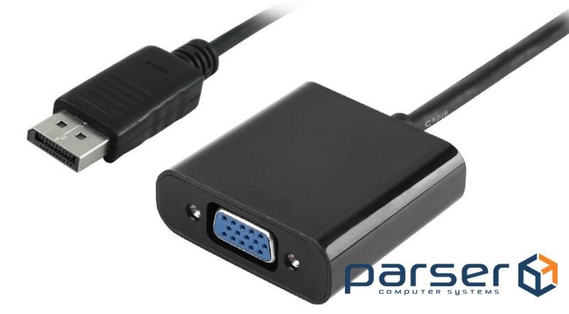 Перехідник моніторний Value DisplayPort-VGA HD15 M/F (VGA-екран ), 1080p 0.24m Gold (62.09.8217-1)