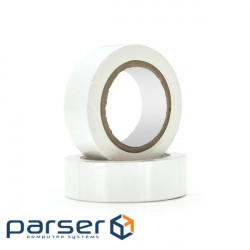 Fire-resistant electrical tape XILIN 0.13mm*18mm*15m (white), temp:0+80& (0.13mm*18mm*15m white )