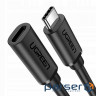Кабель-продовжувач USB 3.1 Gen 2 Type-C M-M, 1 м, (20V/5A), 100W （10Gbps）Чорний , US353 UGREE (10387)
