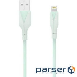 Кабель USB AM-Lightning M, 1.0 м, 2.4A, зелений Choetech (XAL-0003-GN-V2)