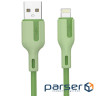 Кабель USB AM-Lightning M, 1.0 м, 2.4A, зелений Choetech (XAL-0003-GN-V2)