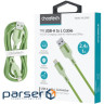 Кабель USB AM-Lightning M, 1.0 м, 2.4A, зелений Choetech (XAL-0003-GN-V2)
