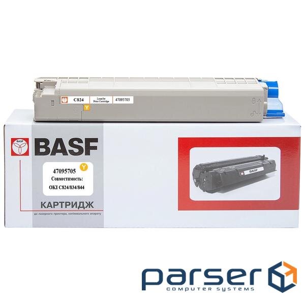 Тонер-картридж BASF OKI C824/834/844/ 47095705 Yellow (KT-47095705) (BASF-KT-47095705)