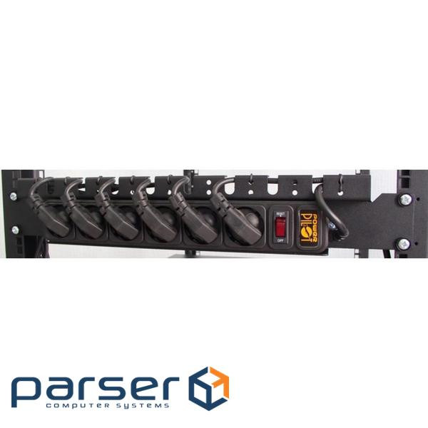 Модуль до шафи CSV 19", 6 розеток 1,5U с организатором кабелей питания (00260) (CSV 00260)