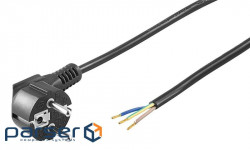 Кабель живлення пристроїв Goobay FreeEnd-IEC(Schuko) M/M 2.0m,3x0.75mm 90 16A (75.05.0083-1)