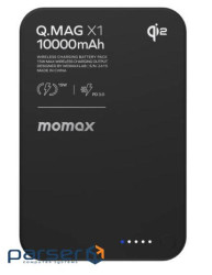 Портативний зарядний пристрій WRL 10000MAH BLACK IP136Q2D MOMAX (IP136AQ2D)
