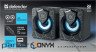 Акустична система Defender Onyx Led USB Black (65038)