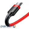 Дата кабель USB 2.0 AM to Micro 5P 1.0m Cafule 2.4A red+black Baseus (CAMKLF-B91)
