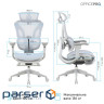Офісне крісло OfficePro Elite OC950GLB Gray/Light Blue