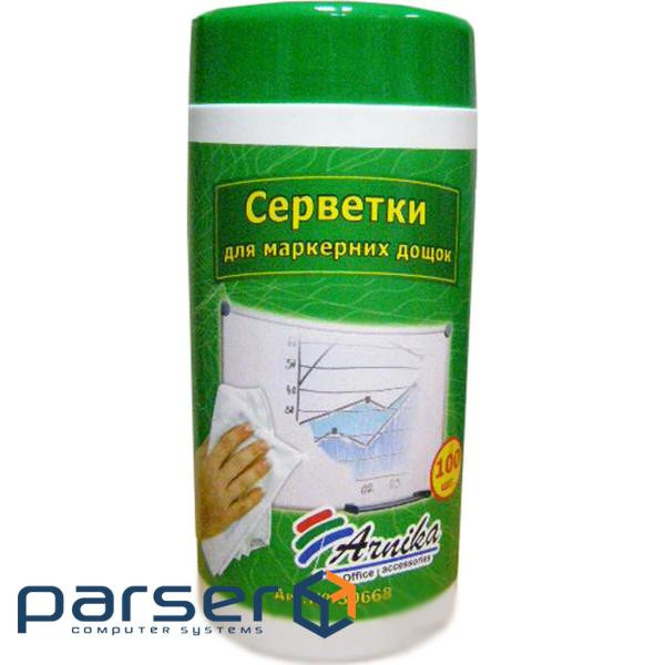Napkins Arnika for marker boards tub-100pcs (30668)