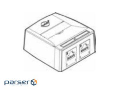 Computer outlet RJ45x2 UTP cat.6 568A/B UTP Synergy DG+ Molex (SSY-00007-02)