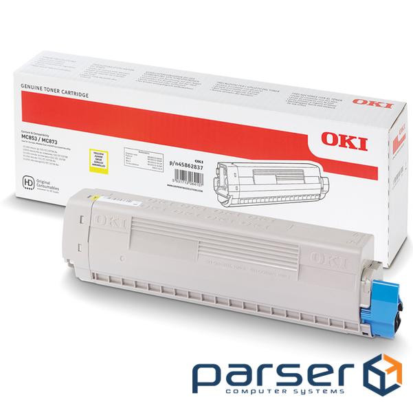 Тонер-картридж OKI MC853/873/883-7.3K Y (45862837)
