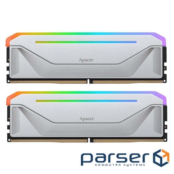 Модуль пам'яті DDR5 2x16GB/6000 Apacer NOX RGB Silver (AH5U32G60C622NWAA-2)