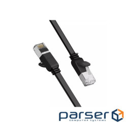 Патч-корд 1м, U/UTP cat 6 RJ-45 COPPER black Ugreen (U_50184)