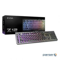 eVGA Keyboard 834-W0-12US-KR Z12 RGB Gaming Keyboard RGB Backlit LED Retail