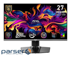 Монітор MSI 26.5" MAG 272QP QD-OLED-X50 2xHDMI, DP, USB-C, Audio, QD-OLED, 256 (9S6-3CD79A-032)
