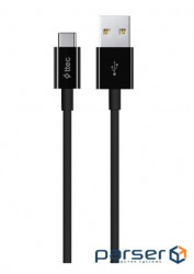 Cable Ttec (2DK12S) USB - Type-C 1.2m , Black
