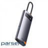 USB-Хаб Baseus Metal Gleam Series 4-in-1 (4xUSB3.0) gray (WKWG070013)