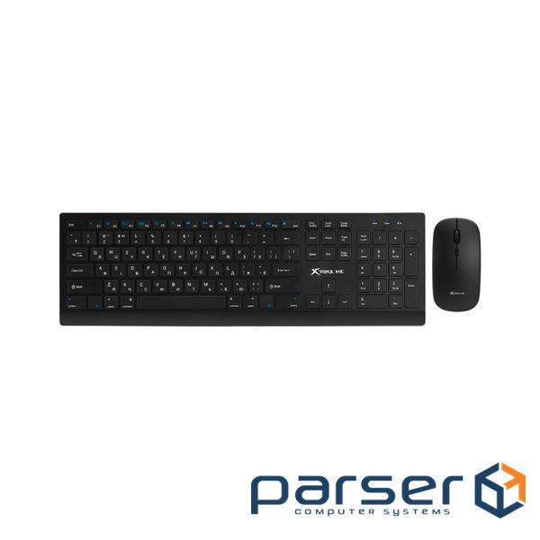 Комплект бездротової XTRIKE ME MK-208W UA Black (MK-208WUA)