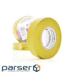 Ізолента 3M 0,13мм * 18мм * 10м (жовта), діапазон робочих температур: від - (3M / 0,13 / 18 / 10-YW) - (3M / 0,13 / 18 / 10-YW)