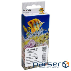 Картридж Barva Canon CLI-451GY XL (6476B001) 3350с (IC-451XL-GY)