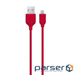Cable Ttec USB - microUSB 1.2m , Red (2DK7530K)