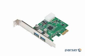 Контролер PCIe to USB Gembird (UPC-30-2P)