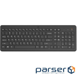 Клавіатура мембранна HP 220, 104key, WL, EN/UK, чорний (805T2AA) (805T2AA)