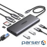 Док-станція USB3.2 Type-C --> HDMIx2,8K30Hz/4K60Hz/3xUSB-A/2xUSB-C 3.2/ RJ45/SD/TF/PD 100W C (15534)