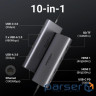 Док-станція USB3.2 Type-C --> HDMIx2,8K30Hz/4K60Hz/3xUSB-A/2xUSB-C 3.2/ RJ45/SD/TF/PD 100W C (15534)