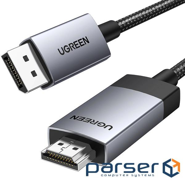 Кабель DisplayPort M - M V1.2 K@60Hz&2K/144Hz &1080P/240Hz 3м UGREEN DP119 чорний (25491)