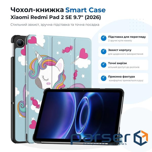 Чохол до планшета BeCover Smart Case Xiaomi Redmi Pad 2 SE 9.7" (2026) Unicorn (715840)