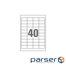 Этикетка самоклеящаяся UKRMARK 50х26 (40 на листі) с/кл (100листів) (900628) ) (900628)