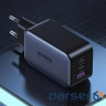 Зарядний пристрій Ugreen 3xUSB 65W GaN (2х USB-C+USB-A) CD244 Grey (10335)