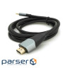 Кабель HDMI (тато) - Type-C (тато) ), 4K, 60HZ, Chip:2172U, 1.8m, Black (YT-HDMI (M)-Type-C (M)-B)